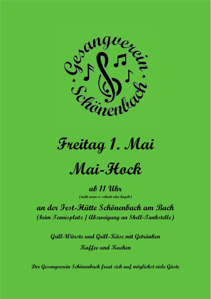 Mai-Hock des Gesangvereins Schönenbach