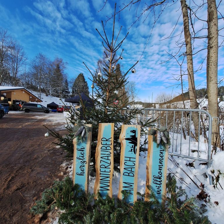 Winterzauber am Bach